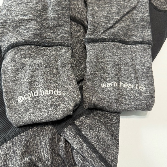Lululemon Defined Running Jacket Half Zip Pullover Gray Black Size 4 Outerwear - Picture 9 of 12